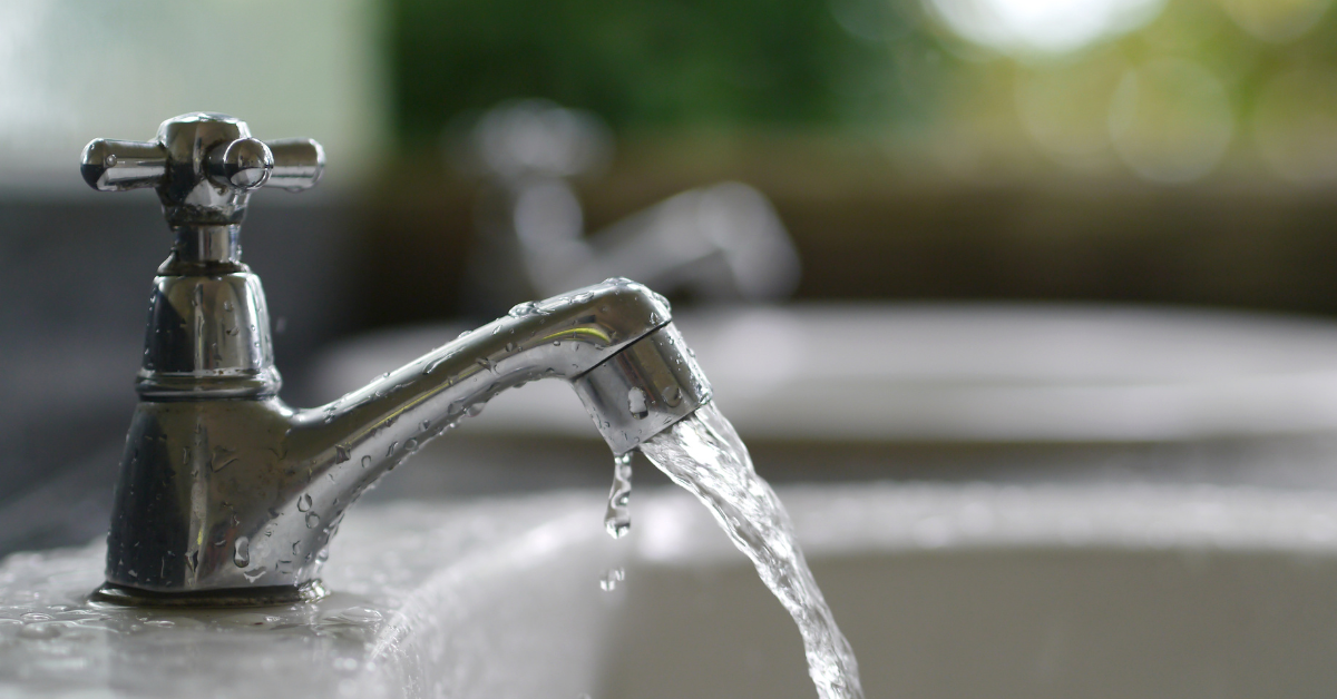 A tap of running water